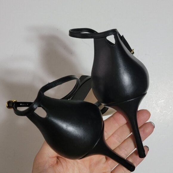 NEW Stuart Weitzman Amelina Sandals Womens 10.5 Black Chic Elegant Simple Luxury - Picture 4 of 8